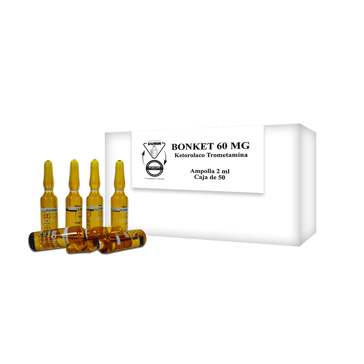 Bonket 60 mg - 50 Ampollas