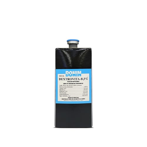 Dextrovita-B al 5 y 10 por ciento - 500 mL